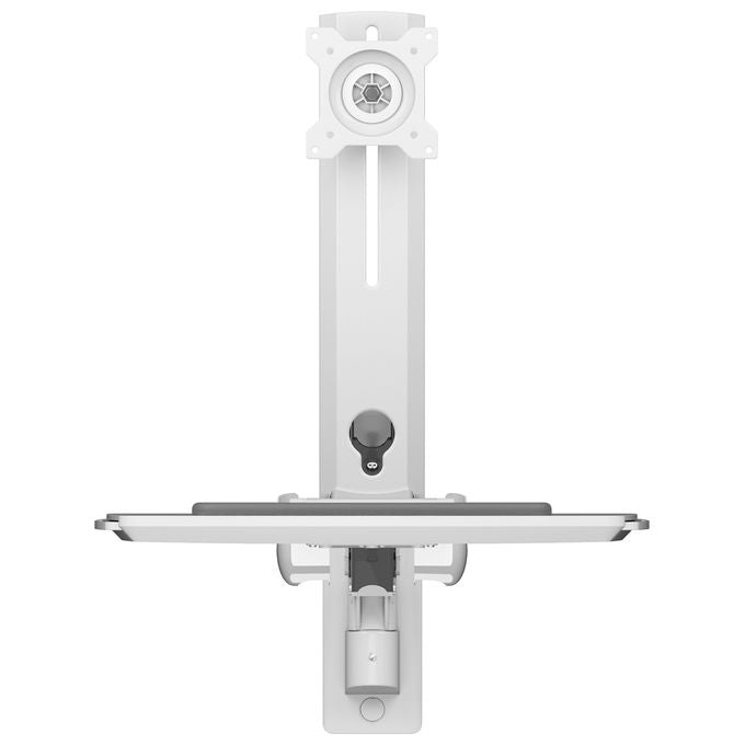 ICY BOX 61108 IB-WS700-W Workstation per Parete Regolabile in Altezza e Rotazione 88,9 cm (35'') con Supporto fino a 10 Kg colore Bianco