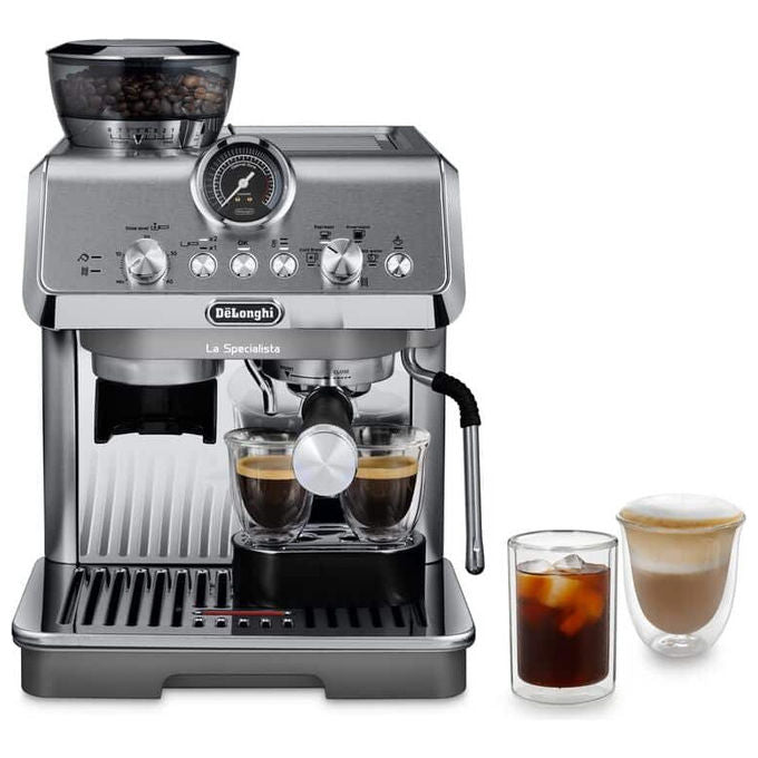 De'Longhi 0132126074 La Specialista Arte Evo Macchina da caffe' Automatica Capacita' serbatoio 1,7 L Pressione 15 bar Potenza 1550 W con Macinacaffe' integrato colore Grigio Acciaio inox