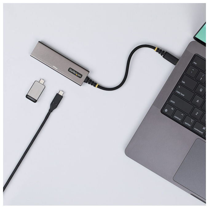 StarTech.com 309B-USBC-HUB Hub USB-C 4 porte 10Gbps Ricarica Power Delivery 100W colore Grigio
