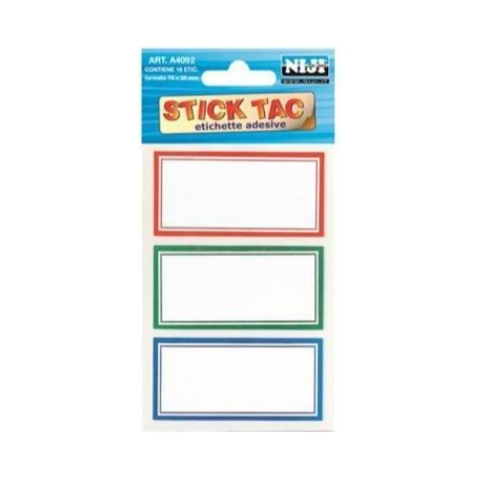 Niji Etichette 7x3,5mm 18 Etichette