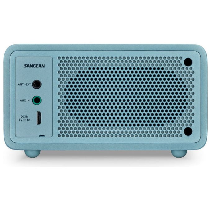 Sangean DDR-7 Radio da tavolo DAB+ FM Bluetooth con display OLED e batteria ricaricabile 2600 mAh fino a 18 ore di autonomia colore Turchese
