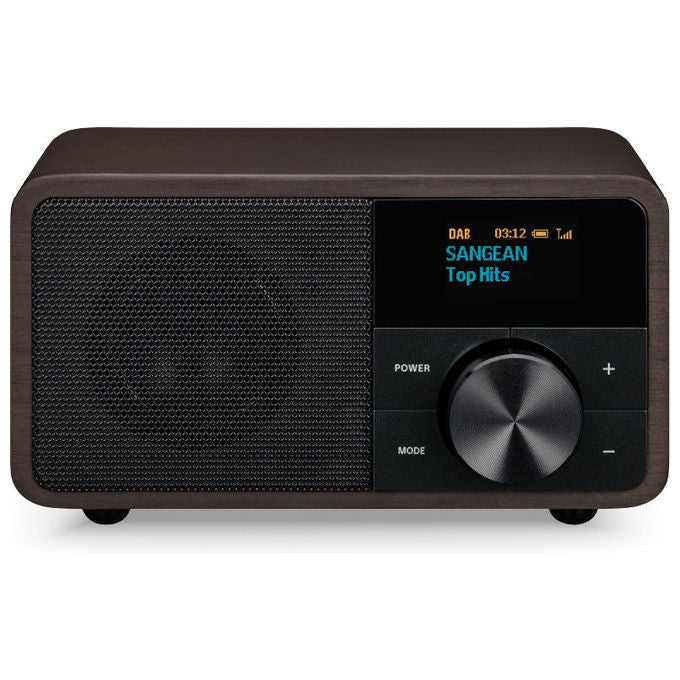 Sangean A500421 DDR-7 Radio da tavolo DAB+ FM Bluetooth OLED 8 W batteria 2600 mAh colore Legno