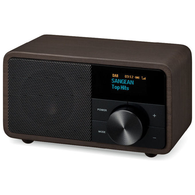 Sangean A500421 DDR-7 Radio da tavolo DAB+ FM Bluetooth OLED 8 W batteria 2600 mAh colore Legno