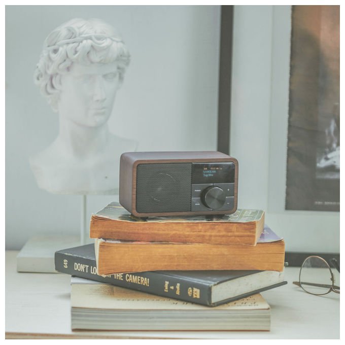 Sangean A500421 DDR-7 Radio da tavolo DAB+ FM Bluetooth OLED 8 W batteria 2600 mAh colore Legno