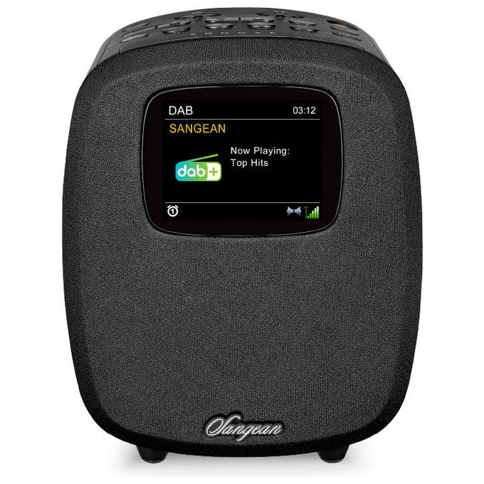 Sangean A500459 DCR-83 Radio da Tavolo DAB+ FM Bluetooth USB Audio in Uscita 2 W LCD Retroilluminato Funzione Sveglia e Snooze colore Nero