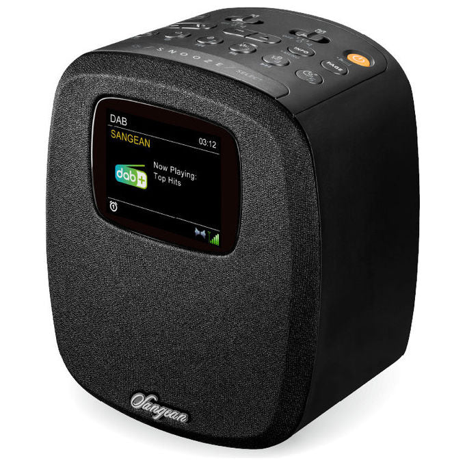 Sangean A500459 DCR-83 Radio da Tavolo DAB+ FM Bluetooth USB Audio in Uscita 2 W LCD Retroilluminato Funzione Sveglia e Snooze colore Nero