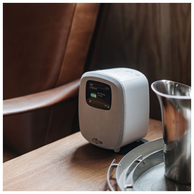 Sangean DCR-83 Radio da tavolo DAB+ FM Bluetooth USB con Altoparlante 2.1 canali e Funzione Sveglia colore Bianco