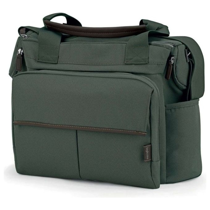 Inglesina 8029448093759 Dual Bag Borsa Passeggino con Pochette Staccabile e Fasciatoio Imbottito colore Ivy Green