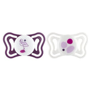 Chicco 00071086110000 PhysioForma Light Succhietto in Silicone Forma Ortodontica per Bambini 16-36 Mesi Confezione da 2 Pezzi colore Rosa