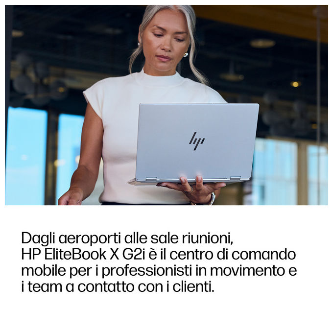 HP E4LH0AT HP EliteBook X G2i 14'' Computer portatile Intel Core Ultra 5 16 GB LPDDR5x-SDRAM 512 GB SSD Wi-Fi 7 Windows 11 Pro colore Argento