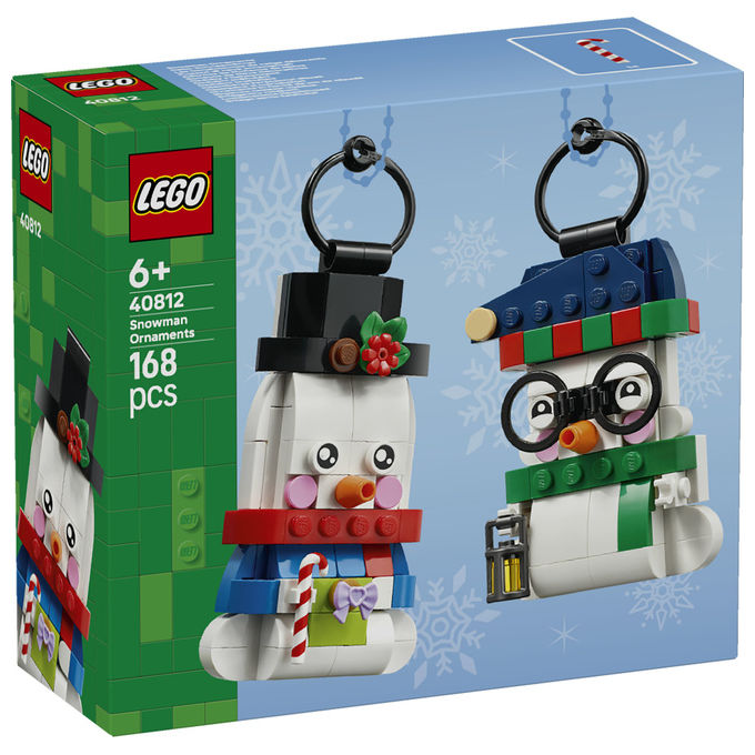 Lego 40812 Pupazzi di Neve Ornamentali Set da Costruzione 168 Pezzi per Bambini da 6 Anni in Su colore Multicolore