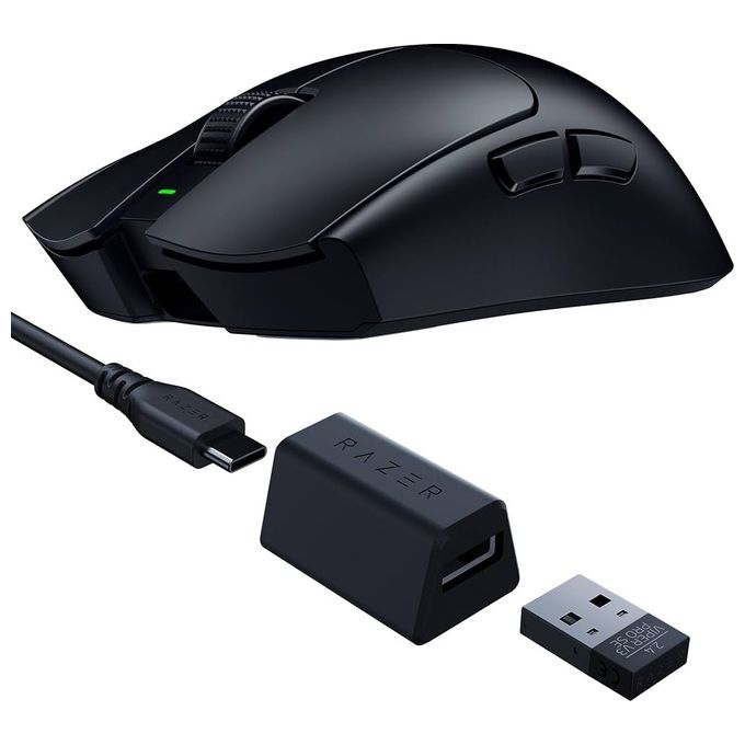 Razer RZ01-04550100-R3G1 Viper V3 Pro SE Mouse da gioco wireless ultraleggero 54 g Sensore Focus Pro 35K DPI Batteria 95 ore colore Nero