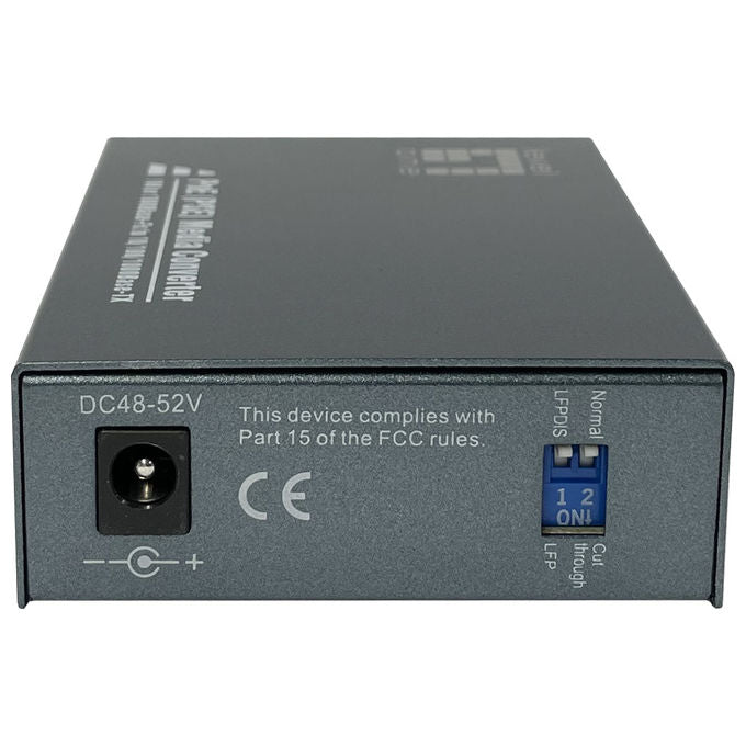 LevelOne GVT-2014 Convertitore Multimediale di Rete 1000 Mbit-s Single Mode 20 km SC PoE Grigio