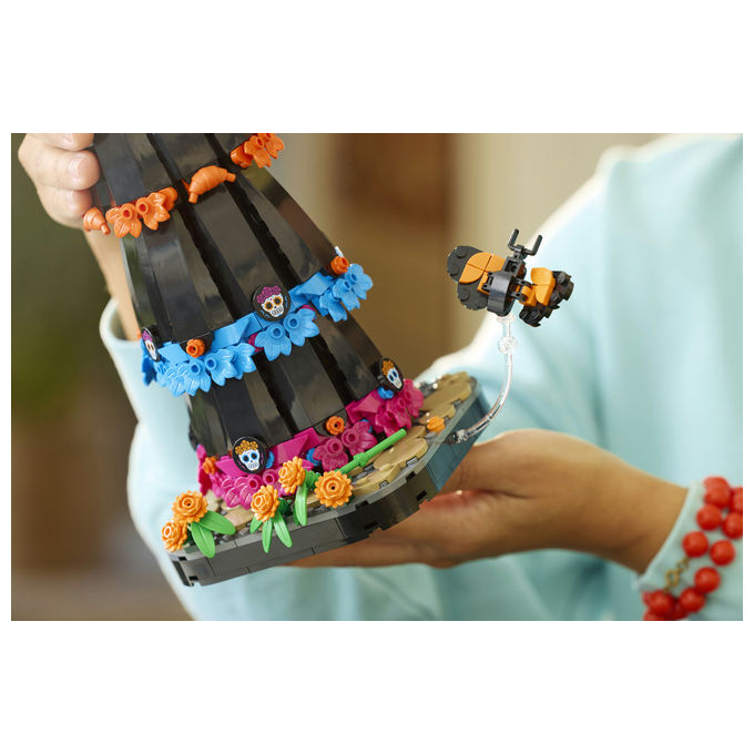 Lego 21372 LEGO Ideas Kit Modellismo per Adulti con Scheletro Fiori Finti e Farfalle Monarca 1212 pezzi colore Multicolore