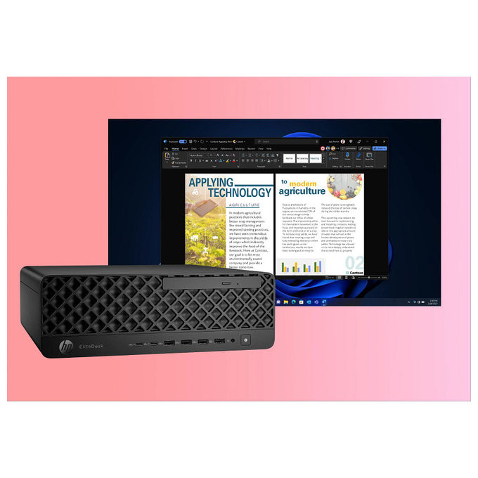 HP E07L7AT EliteDesk 8 SFF G1i PC Intel Core Ultra 7 265 32 GB DDR5 1 TB SSD colore Jack black