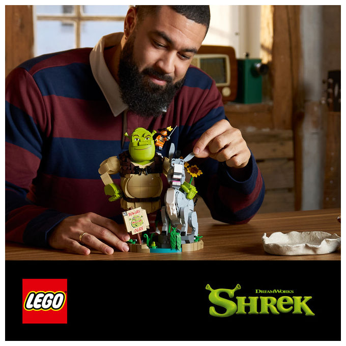 Lego 72423 Kit di Costruzione Shrek Ciuchino e Gatto con gli Stivali 1403 pezzi colore Multicolore