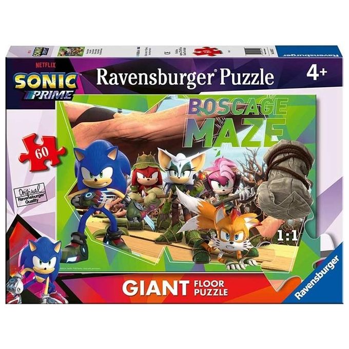 Ravensburger Puzzle Collezione 60 Pezzi Giant da Pavimento Sonic Prime - Yeppon