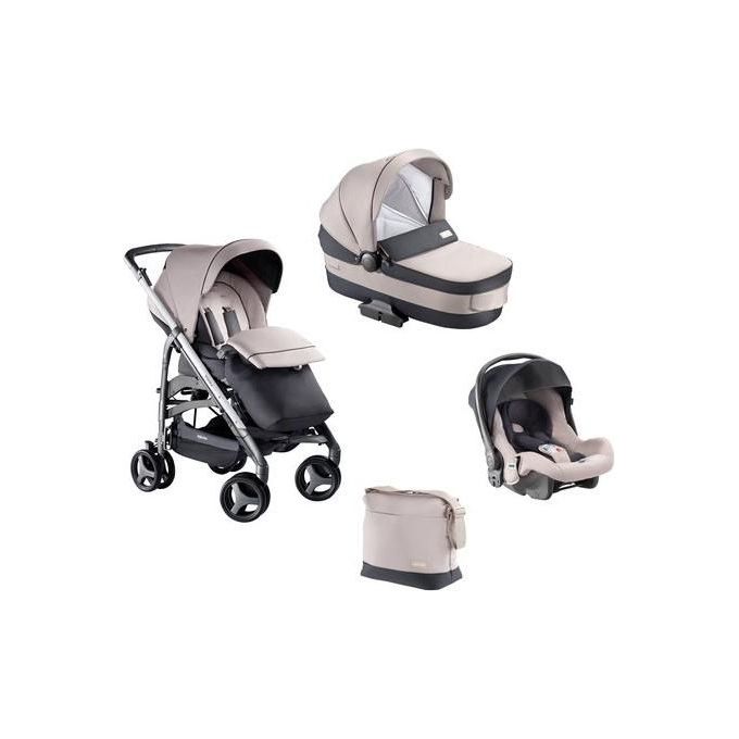 INGLESINA Zippy Pro Passeggino Combinato 3 in 1 Granito per Una Mobilita' Facile e Confortevole Senza Telaio Incluso