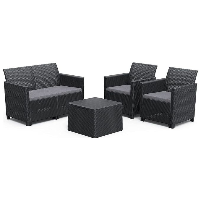 Keter Claire Lounge Set Grafite