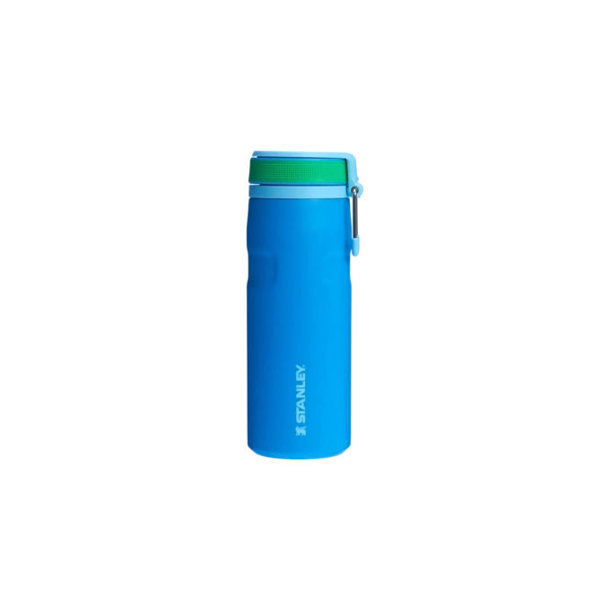 Stanley THEICEFLOWTWISTFLIP047L Borraccia Termica 470 ml Doppia Parete Acciaio Inox 18-8 Riciclato Twist Flip Cap BPA Free Flowsteady Technology Leak Proof Dishwasher Safe colore Azzurro