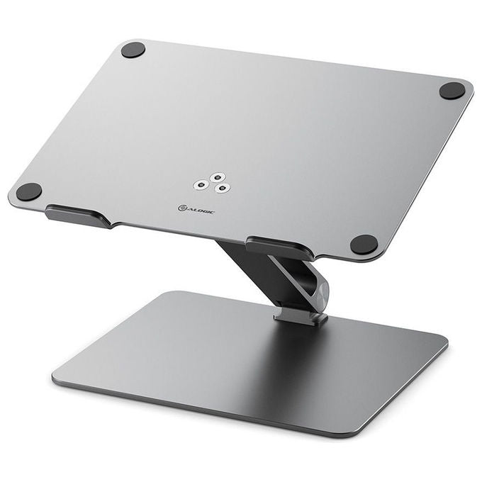 Alogic AALNBS-SGR Supporto Laptop Regolabile in Alluminio 1,25 Kg colore Grigio