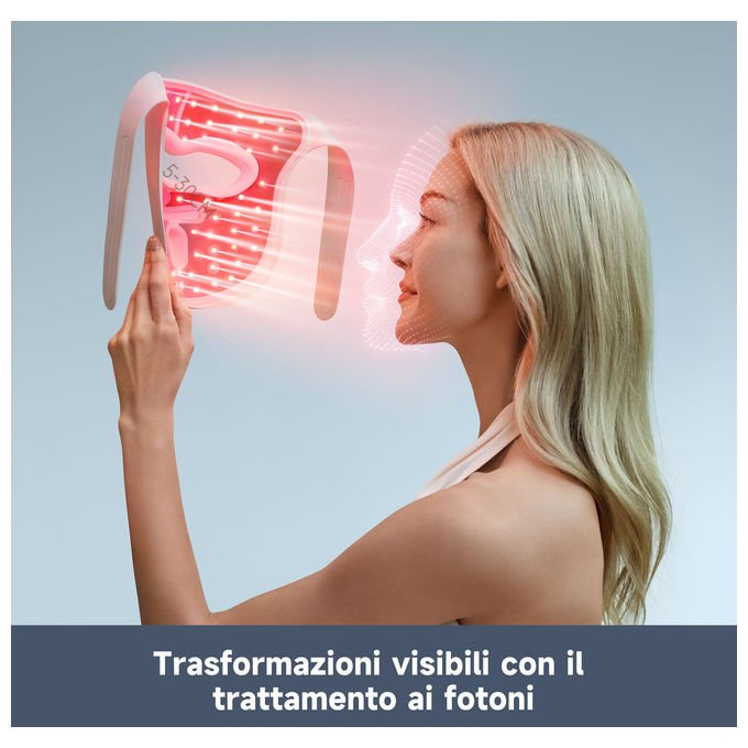 Dreame AB01A Chrona Maschera LED Terapia Luminosa Viso 280 LED 5 modalita' 60 min colore Beige