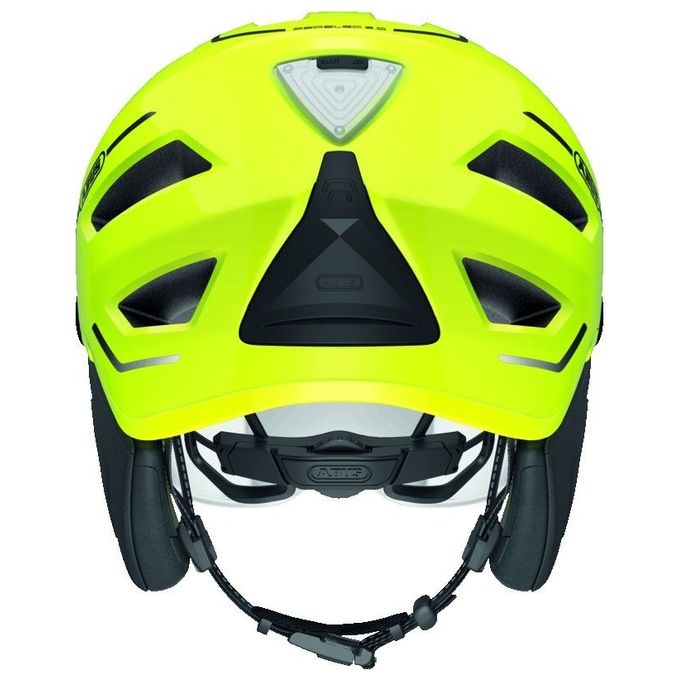 ABUS 0073570 Pedelec 2.0 ACE Casco da Bicicletta Costruzione a Calotta Rigida con Luce LED 180° Chiusura Magnetica Fidlock Ventilato 9 Fori Colore Giallo