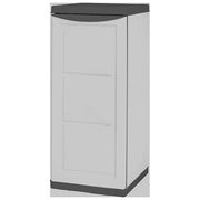 Trioplast 8011307003603 Portabombole in Resina con Ripiani Regolabili e Predisposizione per Lucchetto colore Grigio-Nero