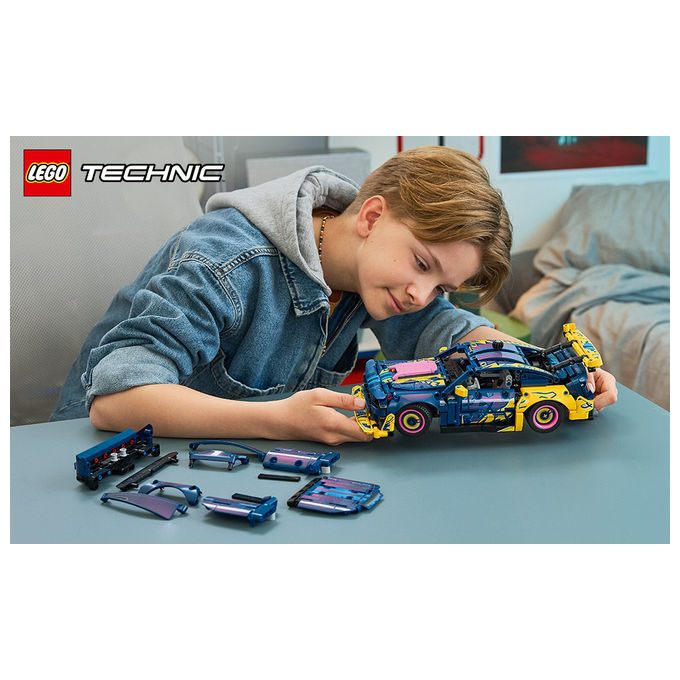 Lego 42236 Auto Ford Mustang GT Custom Garage Giocattolo con Motore V8 Sterzo HOG Parti Intercambiabili da 10+ colore Multicolore