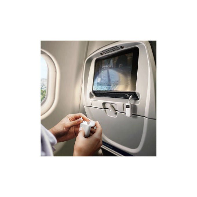 Alogic ABTTX1-WH Trasmettitore Audio Bluetooth 3.5 mm con Display Integrato e Connessione Simultanea a 2 Dispositivi colore Bianco