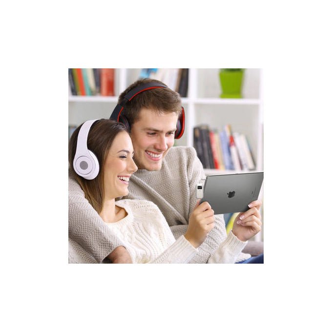 Alogic ABTTX1-WH Trasmettitore Audio Bluetooth 3.5 mm con Display Integrato e Connessione Simultanea a 2 Dispositivi colore Bianco