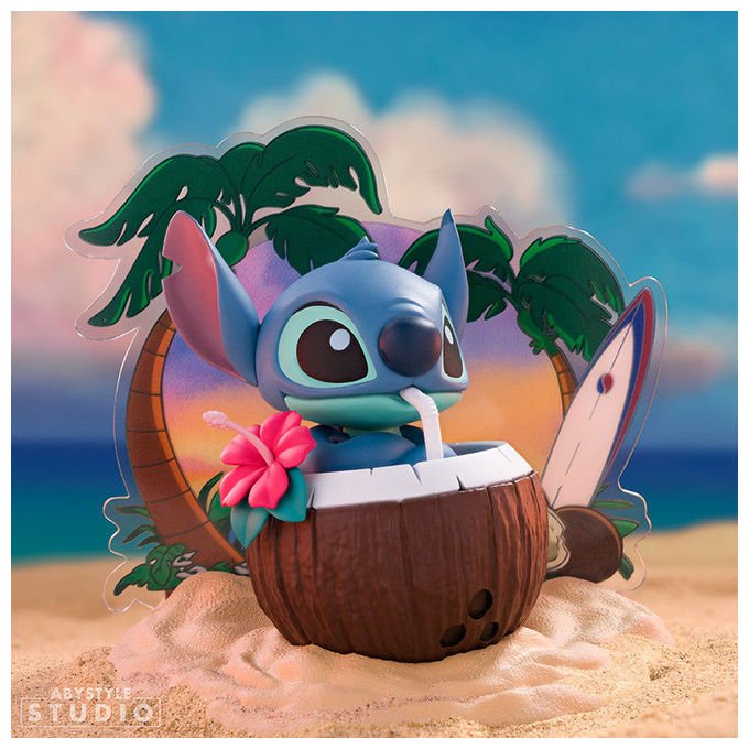 ABYstyle Studio statuetta Stitch coconut, Disney Lilo and Stitch, Super Figure Collection, PVC, scala 1:10, 10 cm
