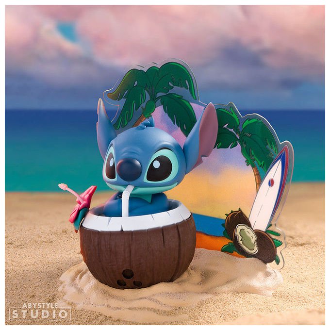 ABYstyle Studio statuetta Stitch coconut, Disney Lilo and Stitch, Super Figure Collection, PVC, scala 1:10, 10 cm