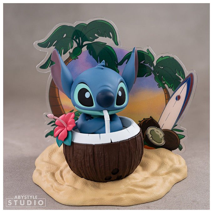 ABYstyle Studio statuetta Stitch coconut, Disney Lilo and Stitch, Super Figure Collection, PVC, scala 1:10, 10 cm