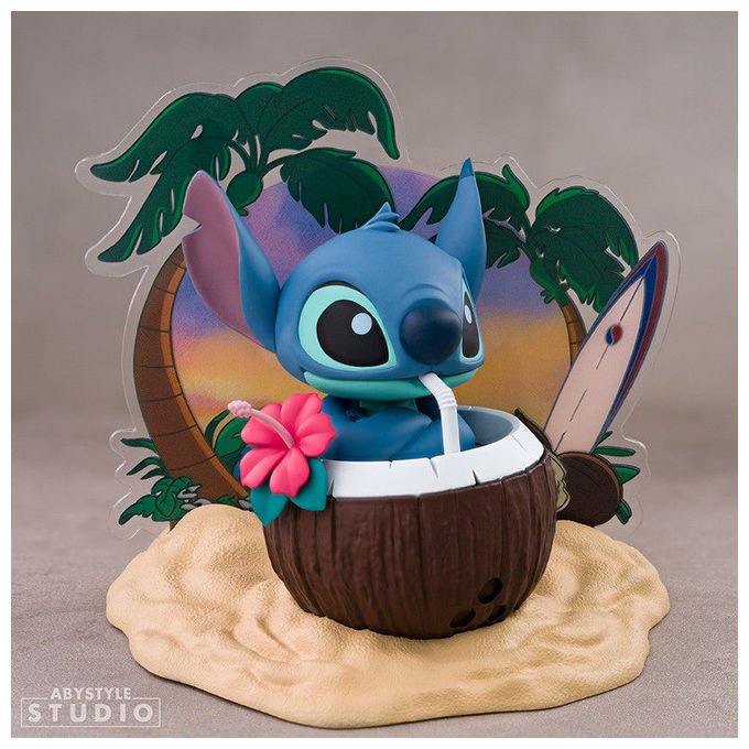 ABYstyle Studio statuetta Stitch coconut, Disney Lilo and Stitch, Super Figure Collection, PVC, scala 1:10, 10 cm