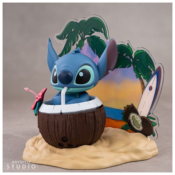 ABYstyle Studio statuetta Stitch coconut, Disney Lilo and Stitch, Super Figure Collection, PVC, scala 1:10, 10 cm
