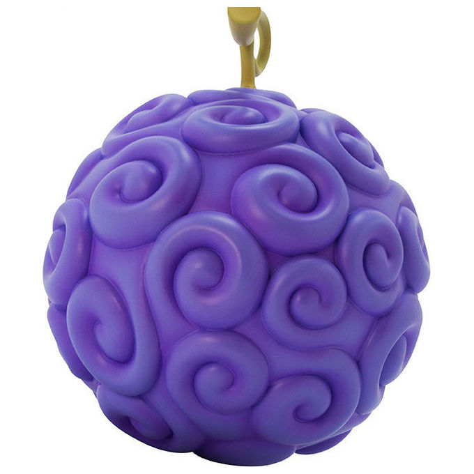 Abystyle ABYREP004 One Piece Replica Frutto Gum-Gum Gomu Gomu no Mi in Resina 13 cm Scala 1:1 colore Viola