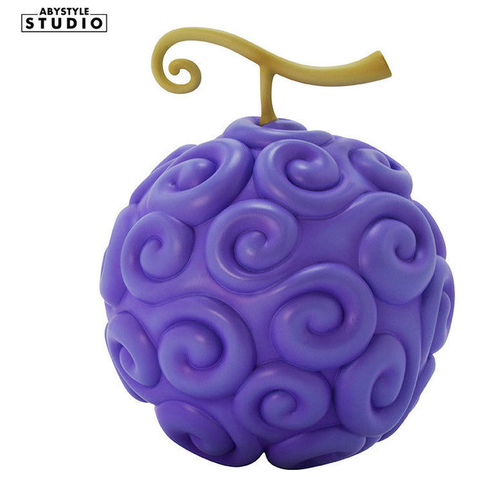 Abystyle ABYREP004 One Piece Replica Frutto Gum-Gum Gomu Gomu no Mi in Resina 13 cm Scala 1:1 colore Viola