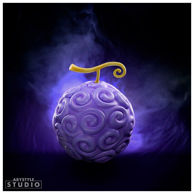 Abystyle ABYREP004 One Piece Replica Frutto Gum-Gum Gomu Gomu no Mi in Resina 13 cm Scala 1:1 colore Viola