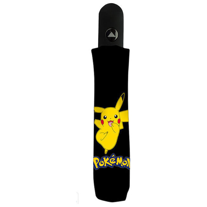 Pokemon, Ombrello Pieghevole Automatico Pikachu, Poliestere, Diametro 96 cm