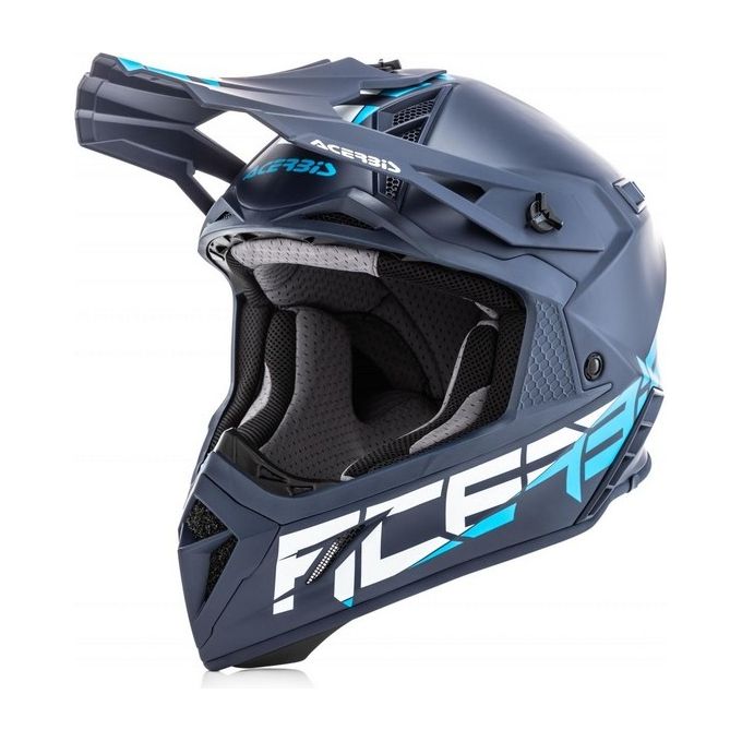 Acerbis Casco motocross STEEL CARBON Blu taglia XL