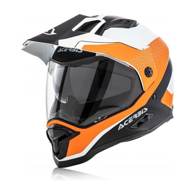 Acerbis Casco Integrale Reactive Graffix Bianco-Arancione taglia M