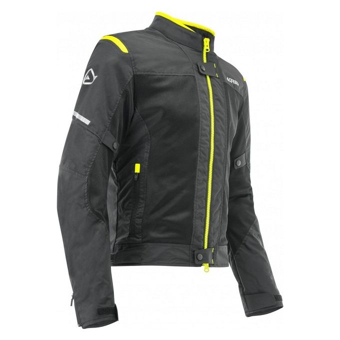 Acerbis Giacca Moto Dual Road Certificata RAMSEY MY VENTED 2.0 Nero-Giallo taglia XL