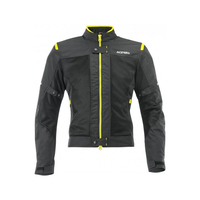 Acerbis Giacca Moto Dual Road Certificata RAMSEY MY VENTED 2.0 Nero-Giallo taglia XL