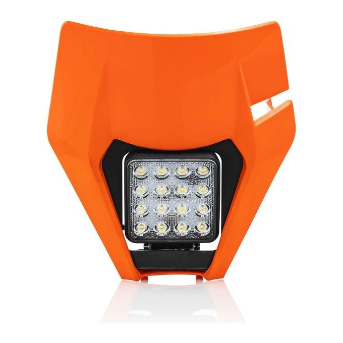Acerbis Mascherina Portafaro Vsl KTM EXC 250 17 EXC 250 TPI 18-19 EXC 300 17EXC 300 TPI 18 19 EXC-F 250-350-450 17-19 Arancione 2