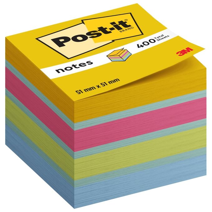 Post-it MPN7100410373 Mini Cubi Post-it 51x51 mm 400 Fogli Colore Assortiti