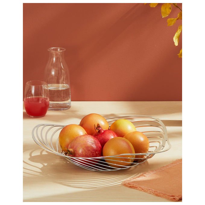 Alessi ACO01 Trinity Centrotavola in Acciaio Inossidabile 18-10 Diametro 43 cm Altezza 10 cm colore Acciaio inox