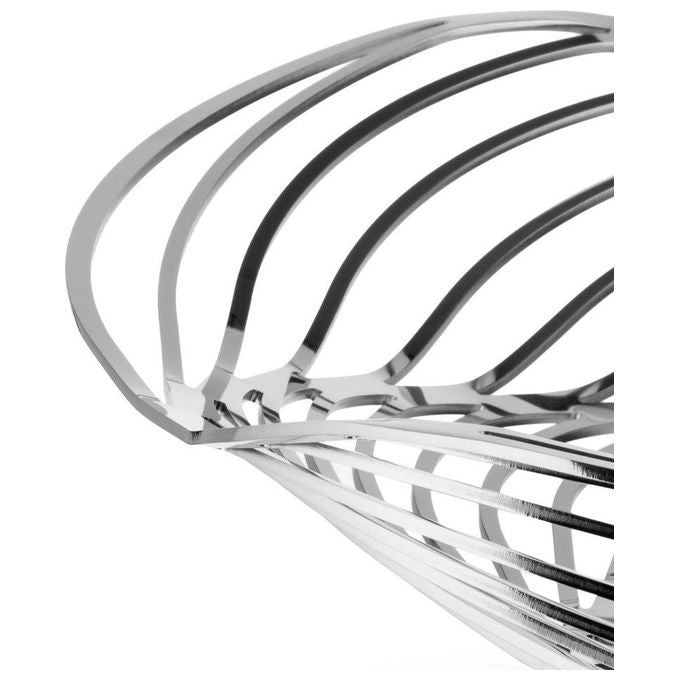 Alessi ACO02 Trinity Cestino porta frutta in Acciaio inox Diametro 26 cm colore Argento