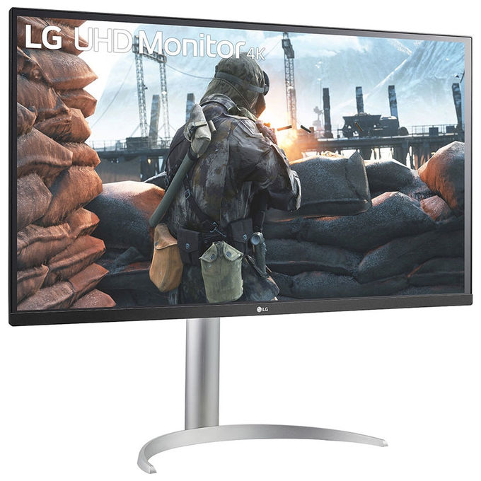 LG 27BP55U-B Monitor PC 4K Ultra HD 27'' IPS 3840 x 2160 Pixel HDR10 colore Argento