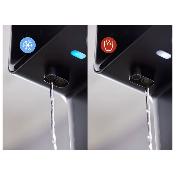 Philips ADD5962BK Stazione dell'acqua 4-in-1 Acqua calda fredda e frizzante Filtro Micro X-Clean compatibile con filtri BRITA colore Nero